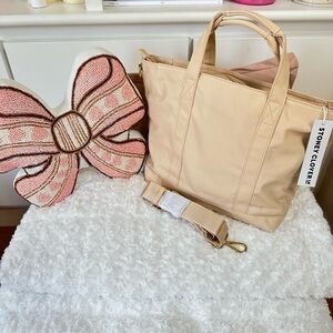 Stoney Clover Lane Beige Tote Bag